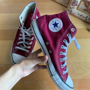 Converse Chuck Taylor All Star Canvas Maroon High-Top Sneakers